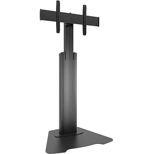 Chief Fusion Large Height-Adjustable Flat Panel Mount Floor Stand - For Displays 42-86" - Black - LFAUB