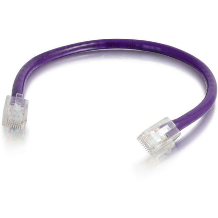 C2G 1ft Cat6 Non-Booted Unshielded (UTP) Ethernet Cable - Cat6 Network Patch Cable - PoE - Purple - 04211