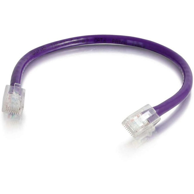 C2G 15ft Cat6 Non-Booted Unshielded (UTP) Ethernet Cable - Cat6 Network Patch Cable - PoE - Purple - 04223