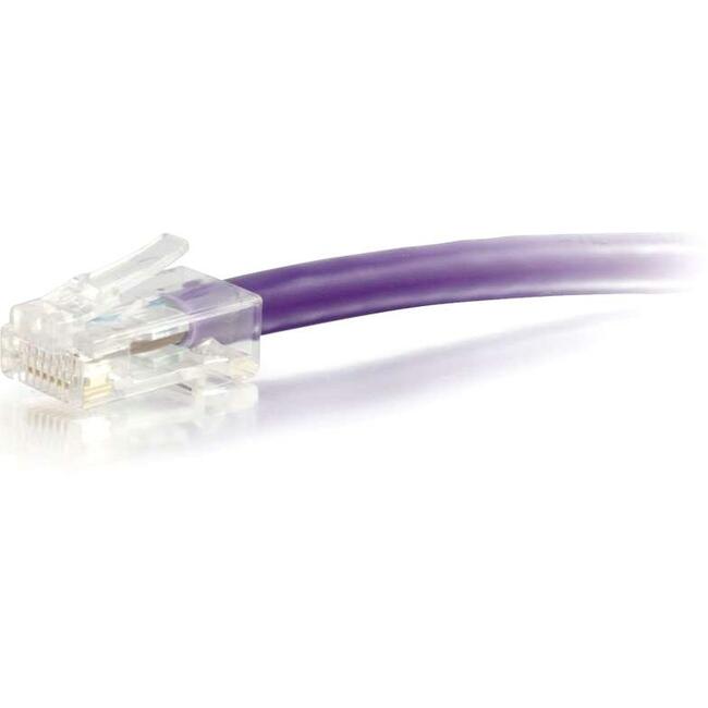 C2G-150ft Cat6 Non-Booted Unshielded (UTP) Network Patch Cable - Purple - 04231