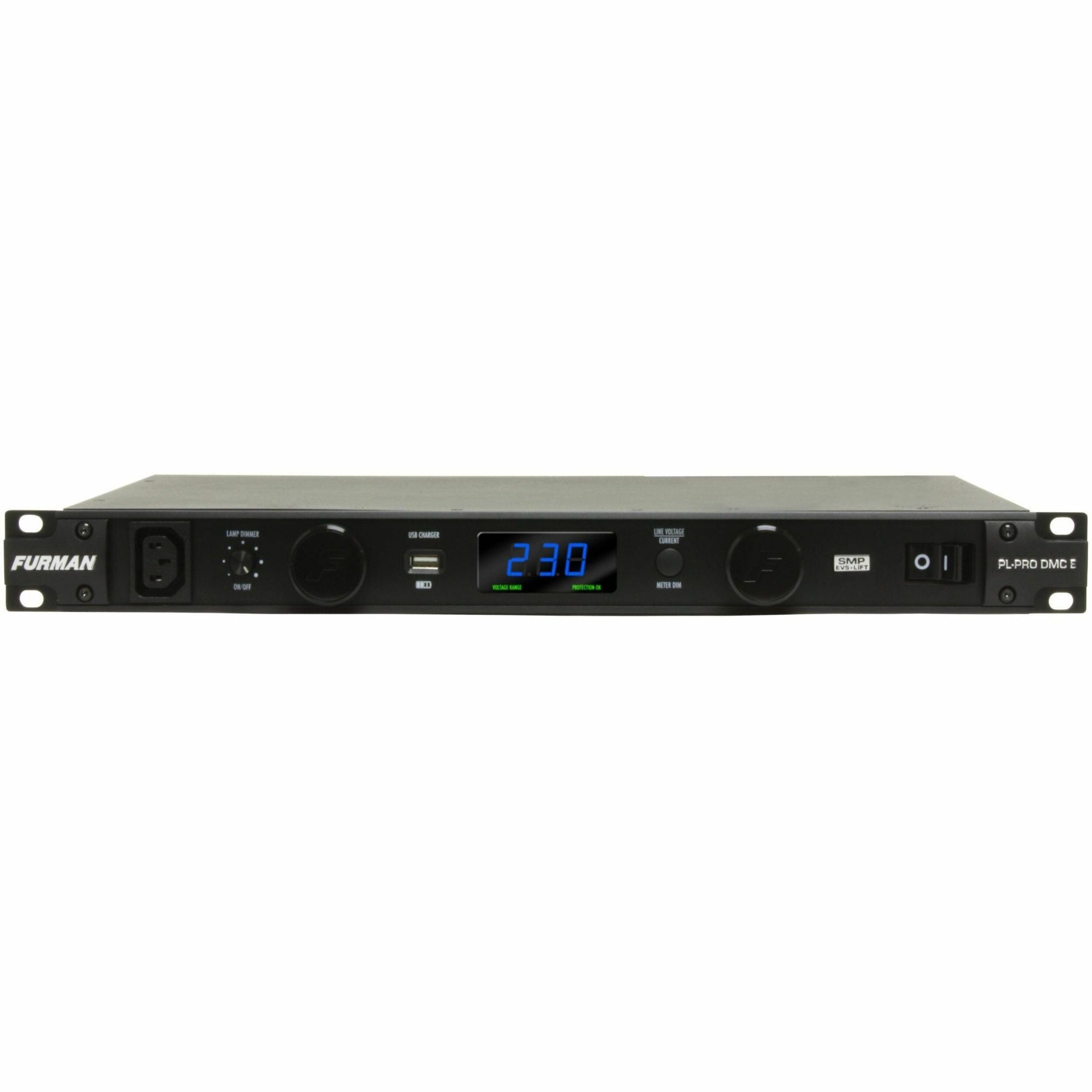 Furman 16A Power Conditioner with Lights, Volt/Ammeter, 220V-240V Export - PL-PRO DM C E