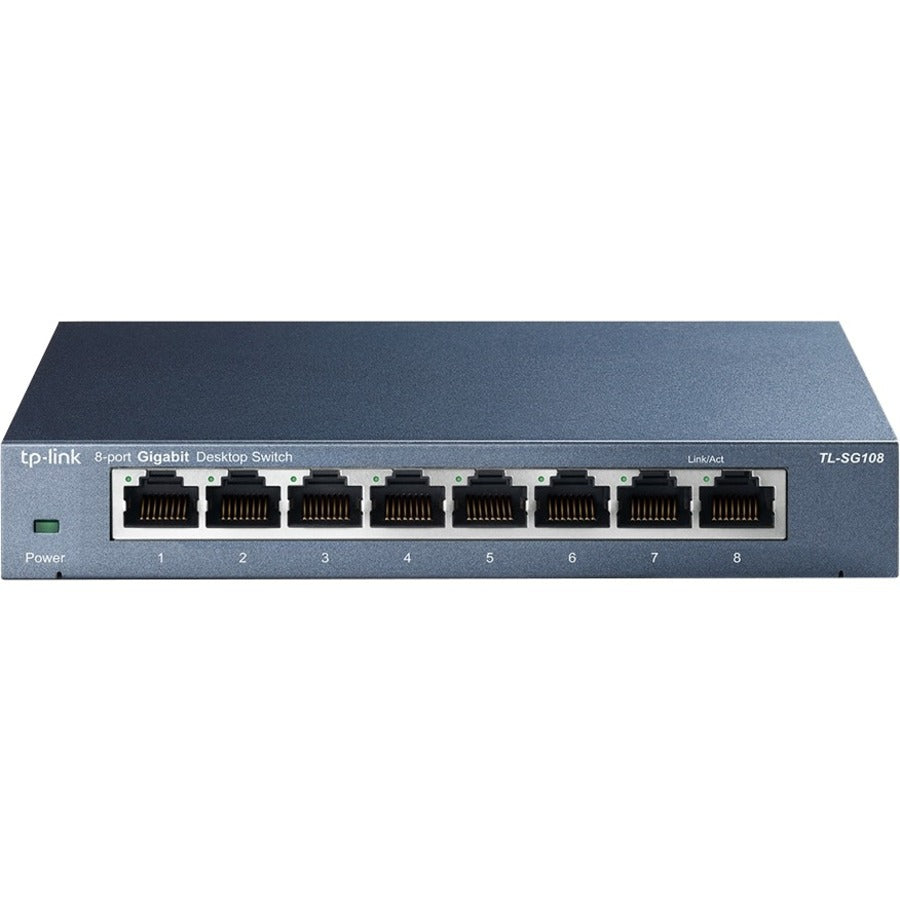 TP-LINK TL-SG108 - 8 Port Gigabit Unmanaged Ethernet Network Switch - Limited Lifetime Protection - TL-SG108