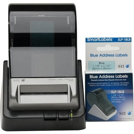 Seiko Versatile Desktop 2" Direct Thermal 300 dpi Smart Label Printer included with our Smart Label Software - SLP650