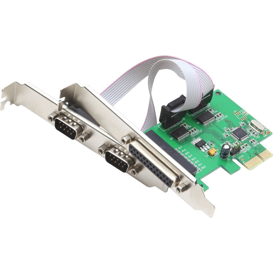 SYBA Multimedia 3-port (2x Serial; 1x Parallel) PCIe Serial/ Parallel Combo Controller Card - SI-PEX50054