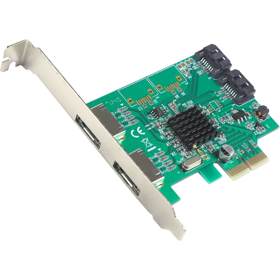SYBA Multimedia SATA III 2 External 2 Internal 4-port PCI-e Version 2.0, x2 Slot Controller Card - SI-PEX40058