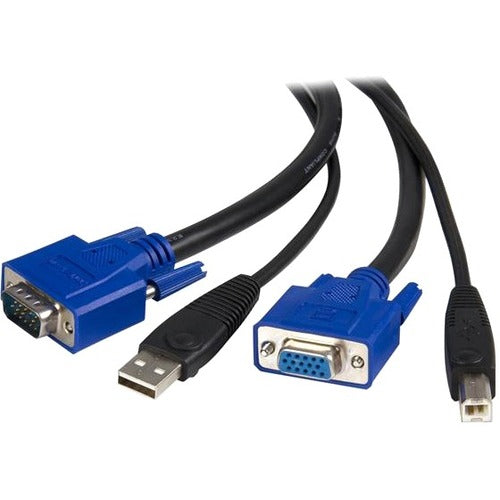 StarTech.com 10 ft 2-in-1 Universal USB KVM Cable - Video / USB cable - HD-15, 4 pin USB Type B (M) - 4 pin USB Type A, HD-15 - 10 - SVUSB2N110