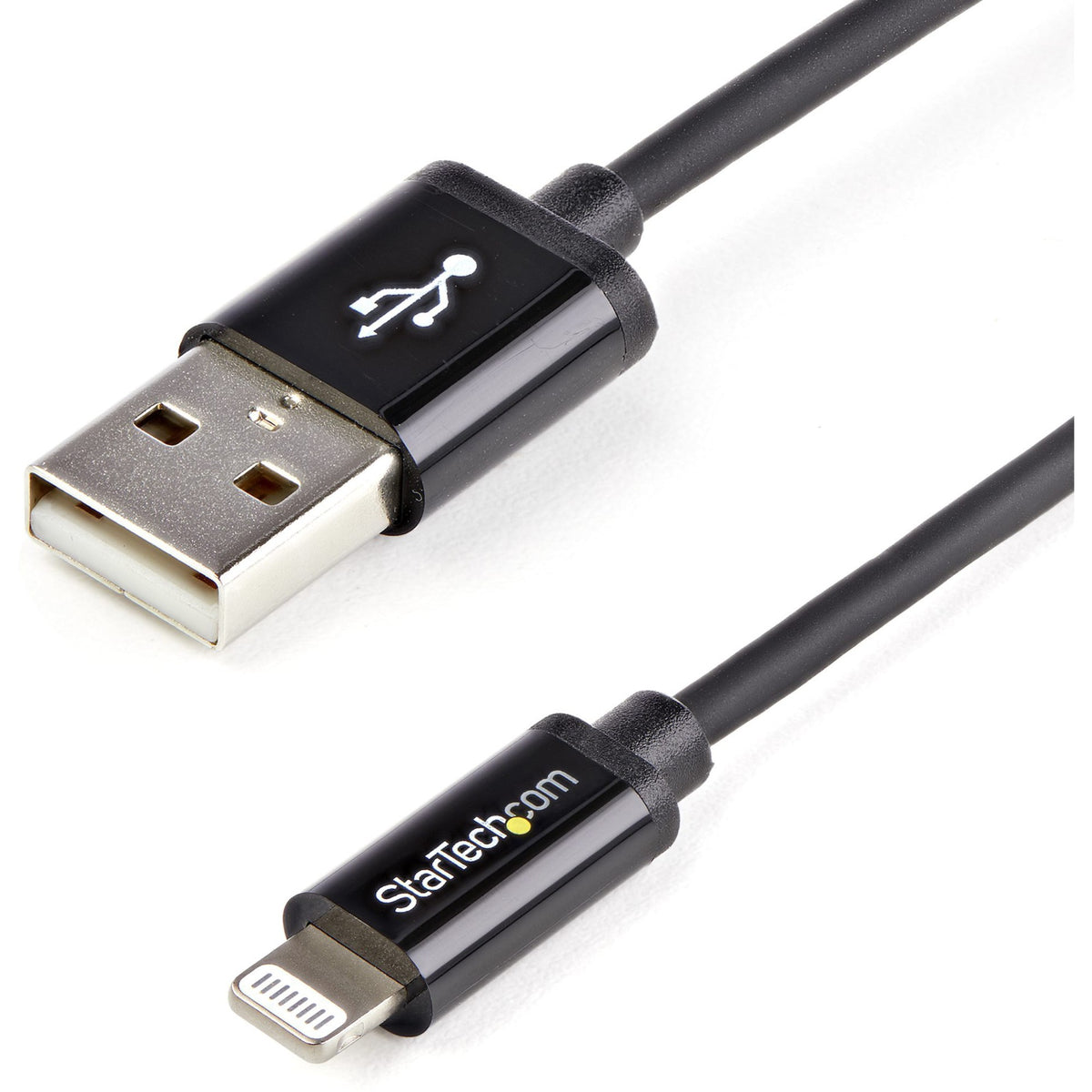 StarTech.com 1m (3ft) Black AppleÂ&reg; 8-pin Lightning Connector to USB Cable for iPhone / iPod / iPad - USBLT1MB