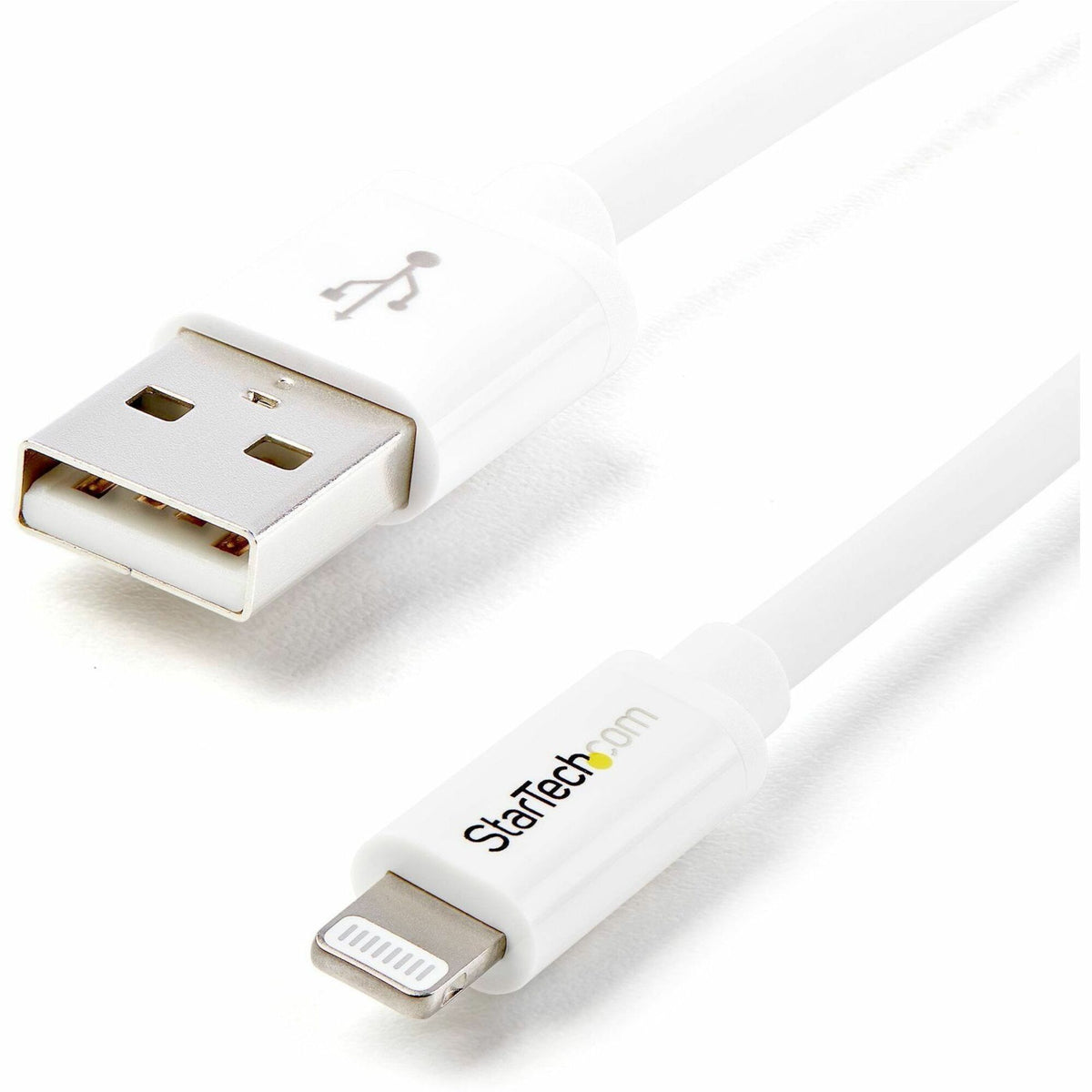 StarTech.com 2m (6ft) Long White AppleÂ&reg; 8-pin Lightning Connector to USB Cable for iPhone / iPod / iPad - USBLT2MW