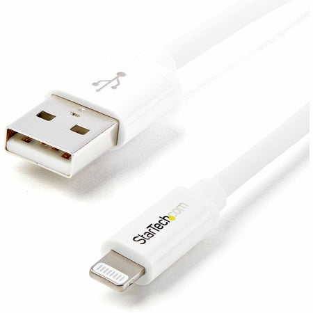 StarTech.com 2m (6ft) Long White AppleÂ&reg; 8-pin Lightning Connector to USB Cable for iPhone / iPod / iPad - USBLT2MW