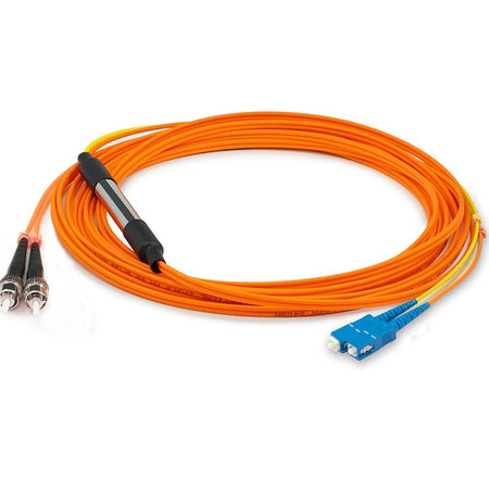 AddOn 1m SC (Male) to ST (Male) Orange OM1 & OS1 Duplex Fiber Mode Conditioning Cable - ADD-MODE-STSC6-1