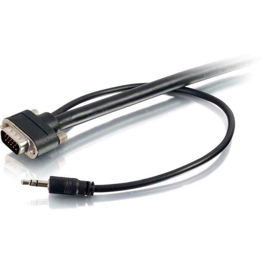 C2G 50ft VGA Video + 3.5mm AUX Stereo Audio Cable - In Wall CMG-Rated - M/M - 50230