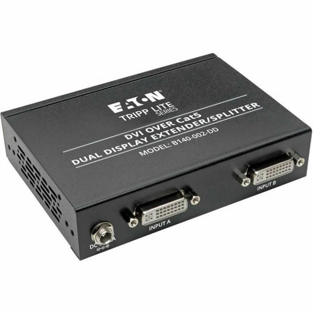 Tripp Lite by Eaton 2-Port DVI over Cat5/6 Splitter/Extender Box-Style Transmitter for Video Dual-Display DVI-D 200 ft. (60 m) TAA - B140-002-DD