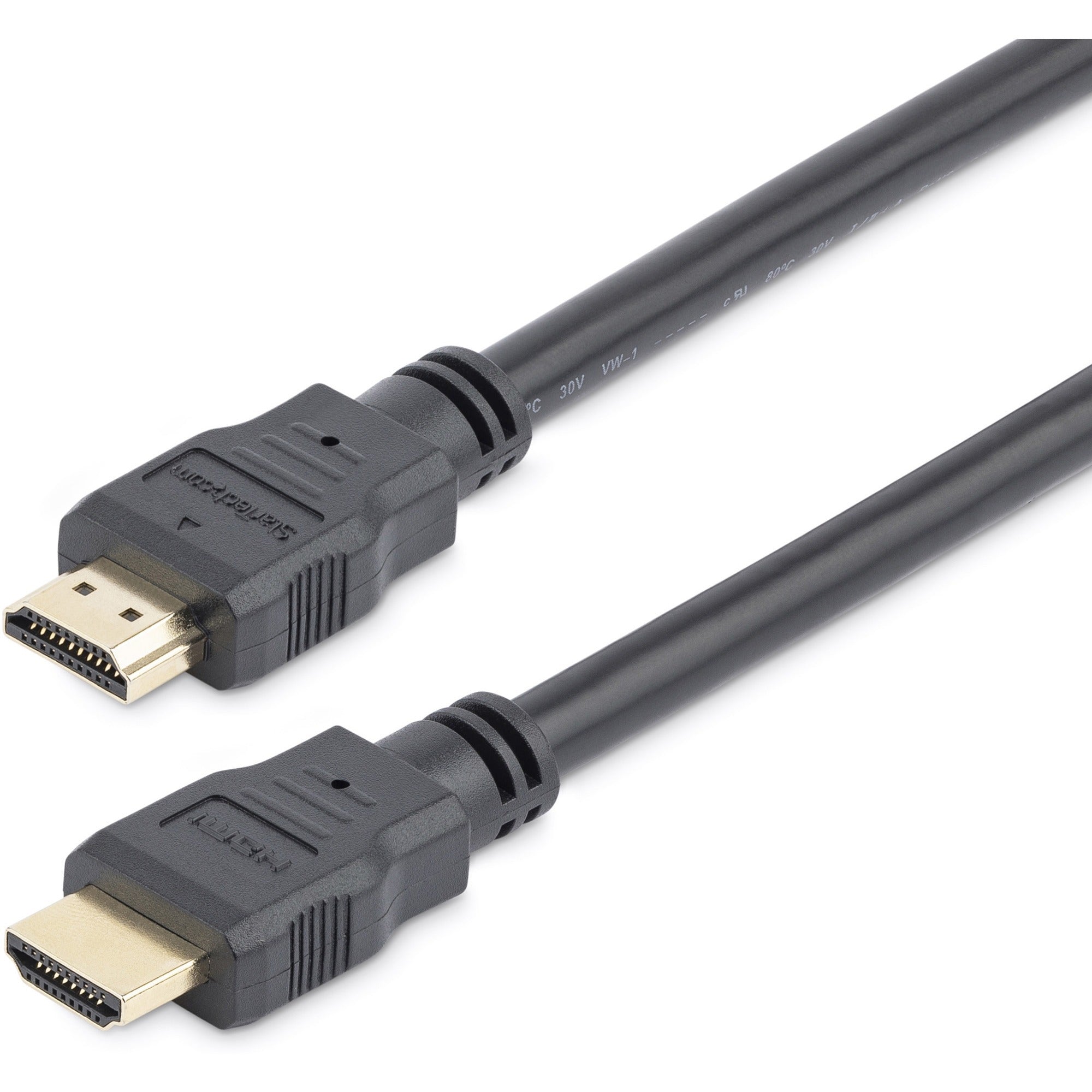 StarTech.com 8ft/2.4m HDMI Cable, 4K High Speed HDMI Cable with Ethernet, Ultra HD 4K 30Hz Video, HDMI 1.4 Cable, HDMI Monitor Cord, Black - HDMM8