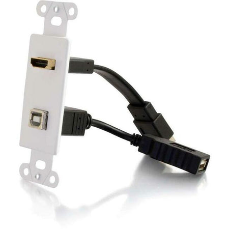 C2G HDMI and USB Pass Through Wall Plate - 39702