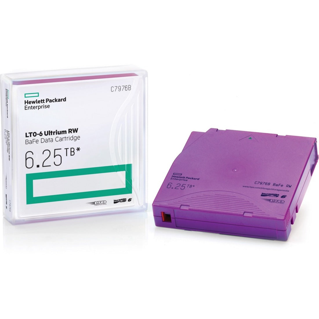 HPE LTO-6 Ultrium 6.25TB BaFe WORM Data Cartridge - C7976BW