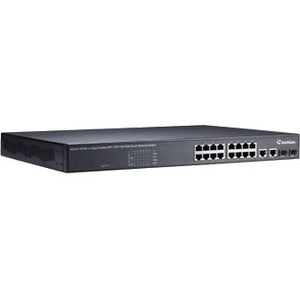 GeoVision 16-Port 802.3at Web Management PoE Switch - 84-POE1601-001U