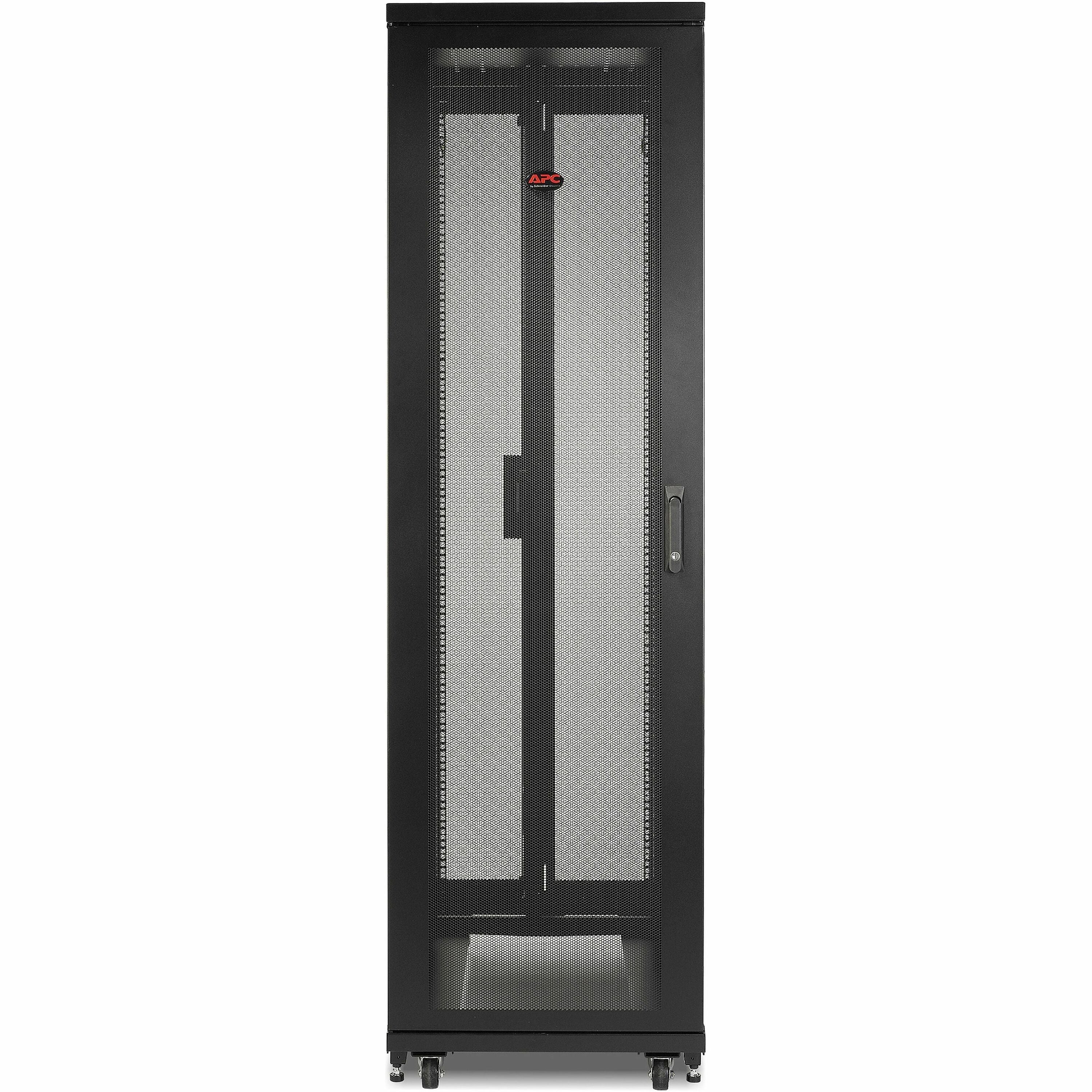 APC NetShelter SV, Server Rack Enclosure, 42U, 600W x 1060 D mm, with Sides, Black, Single Rack Unassembled - AR2400FP1