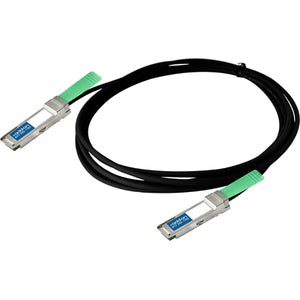 AddOn Arista Networks CAB-Q-Q-0.5M Compatible TAA Compliant 40GBase-CU QSFP+ to QSFP+ Direct Attach Cable (Passive Twinax, 0.5m) - CAB-Q-Q-0.5M-AO