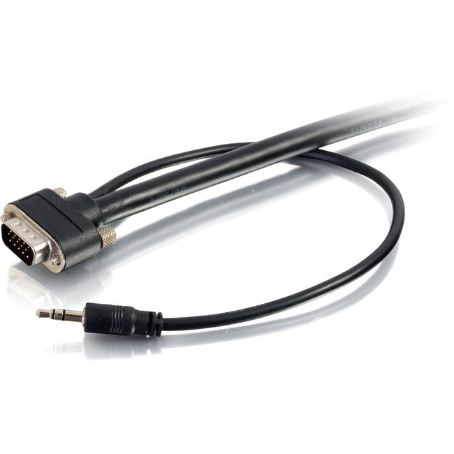 C2G 6ft Select VGA + 3.5mm Stereo Audio A/V Cable M/M - In-Wall CMG-Rated - 50225