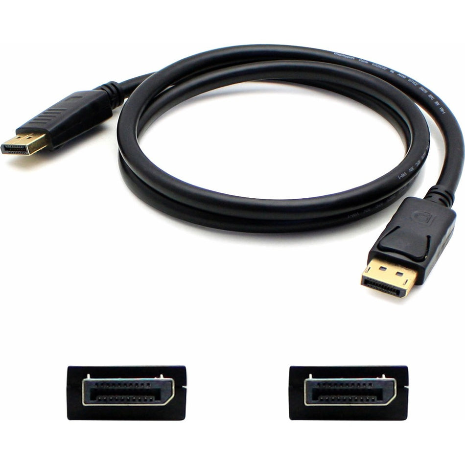 1ft DisplayPort 1.2 Male to DisplayPort 1.2 Male Black Cable For Resolution Up to 3840x2160 (4K UHD) - DISPLAYPORT1F