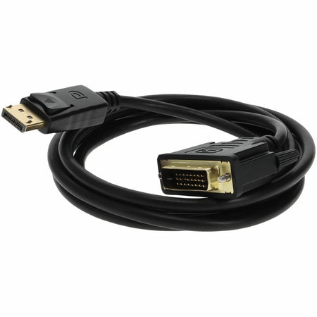 10ft DisplayPort 1.2 Male to DVI-D Dual Link (24+1 pin) Male Black Cable Which Requires DP++ For Resolution Up to 2560x1600 (WQXGA) - DISPLAYPORT2DVI10F