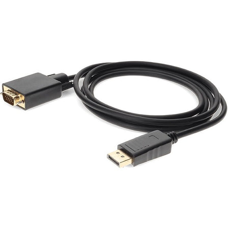 6ft DisplayPort 1.2 Male to VGA Male Black Cable For Resolution Up to 1920x1200 (WUXGA) - DISPLAYPORT2VGA6F