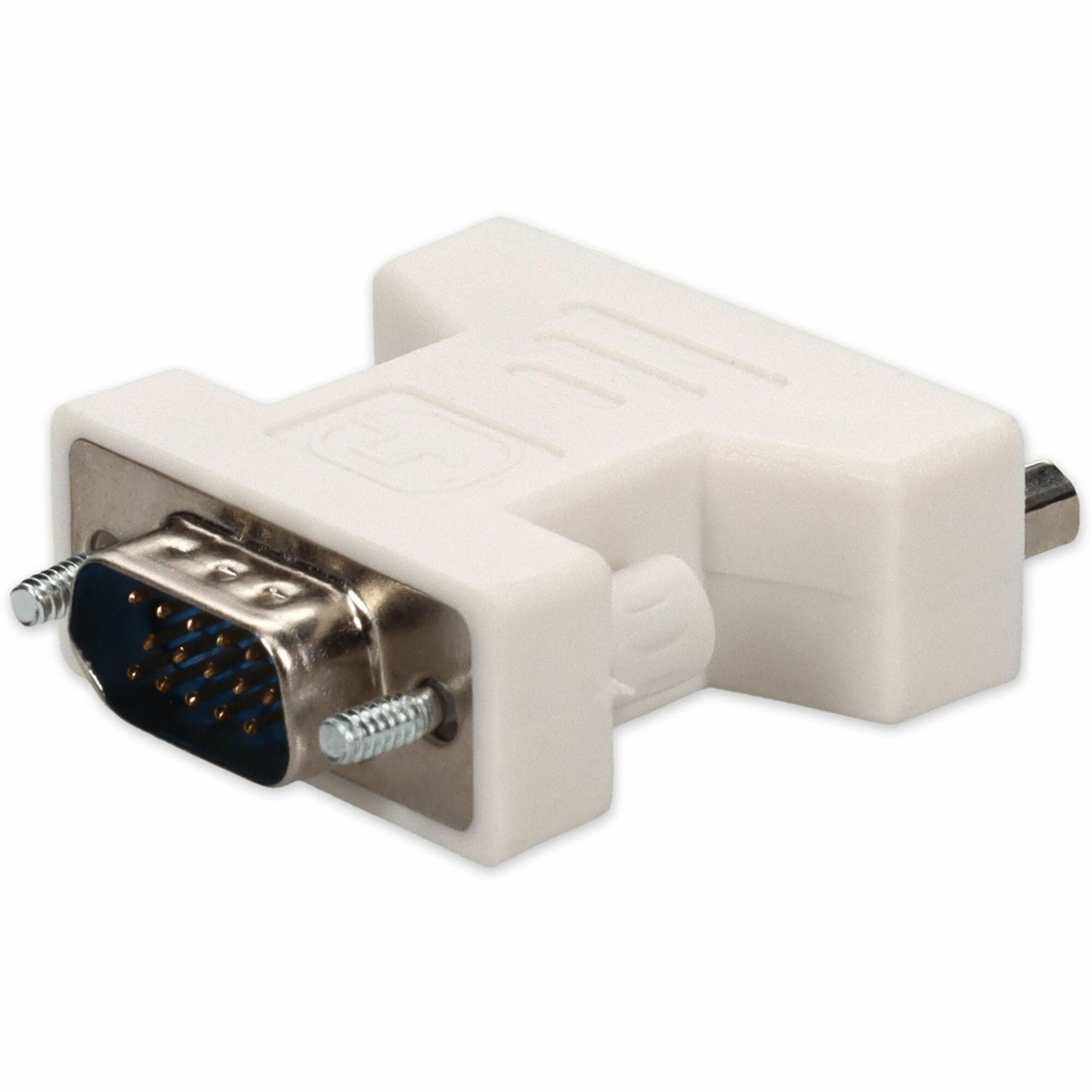 AddOn VGA Male to DVI-I (29 pin) Female White Adapter For Resolution Up to 1920x1200 (WUXGA) - VGA2DVIW