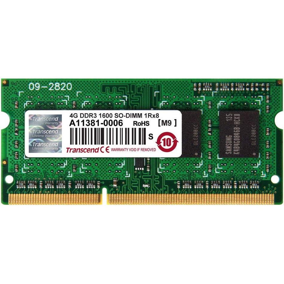 Transcend 4GB DDR3 SDRAM Memory Module - TS512MSK64V6H