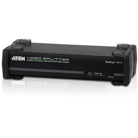 VanCryst 4-Port DVI Dual Link Splitter with Audio-TAA Compliant - VS174