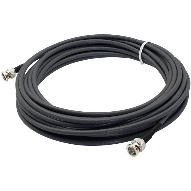 AddOn 32.8ft BNC (Male) to BNC (Male) Black Coaxial Simplex Plenum-Rated Copper Patch Cable - ADD-734D1-BNC-10M