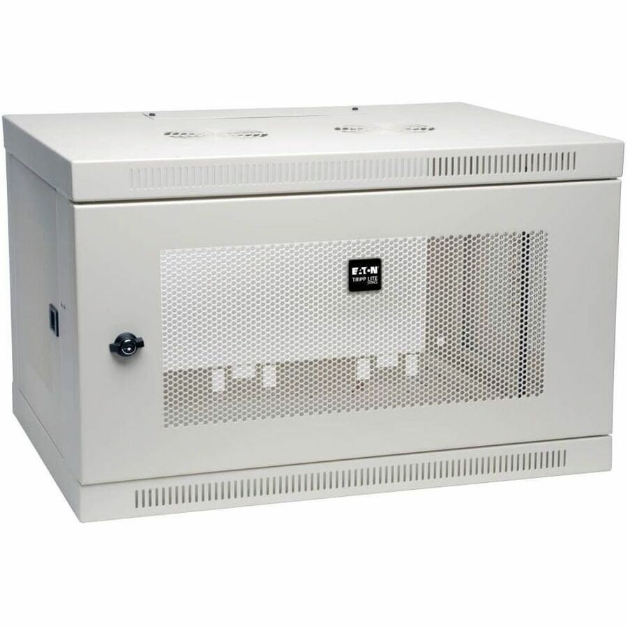 Eaton Tripp Lite Series SmartRack 6U Low-Profile Switch-Depth Wall-Mount Mini Rack Enclosure, White - SRW6UW