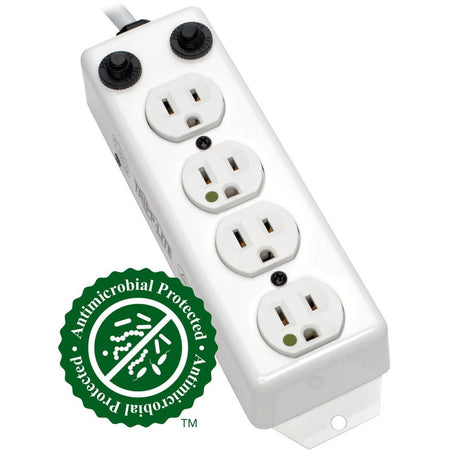 Eaton Tripp Lite Series Safe-IT UL 1363A Medical-Grade Power Strip for Patient-Care Vicinity, 4x 15A Hospital-Grade Outlets, 2 ft. Cord - PS-402-HG-OEM