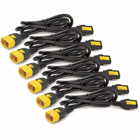 APC NetShelter Power Cord Kit (6 ea), Locking, C13 to C14, 1.8m, North America - AP8706S-NA