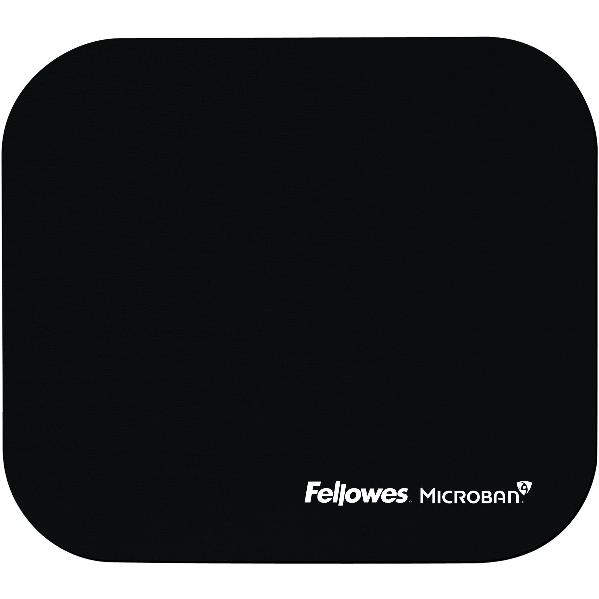 Fellowes Microban&reg; Mouse Pad - Black - 5933901