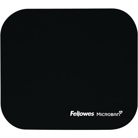 Fellowes Microban&reg; Mouse Pad - Black - 5933901