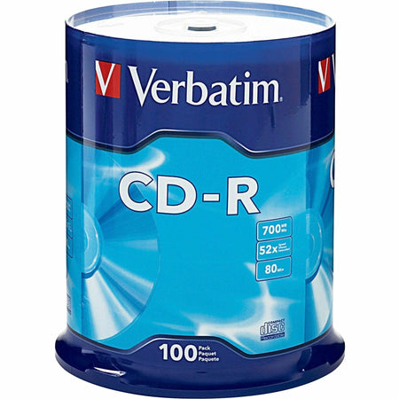 Verbatim CD-R 700MB 52X with Branded Surface - 100pk Spindle - 94554