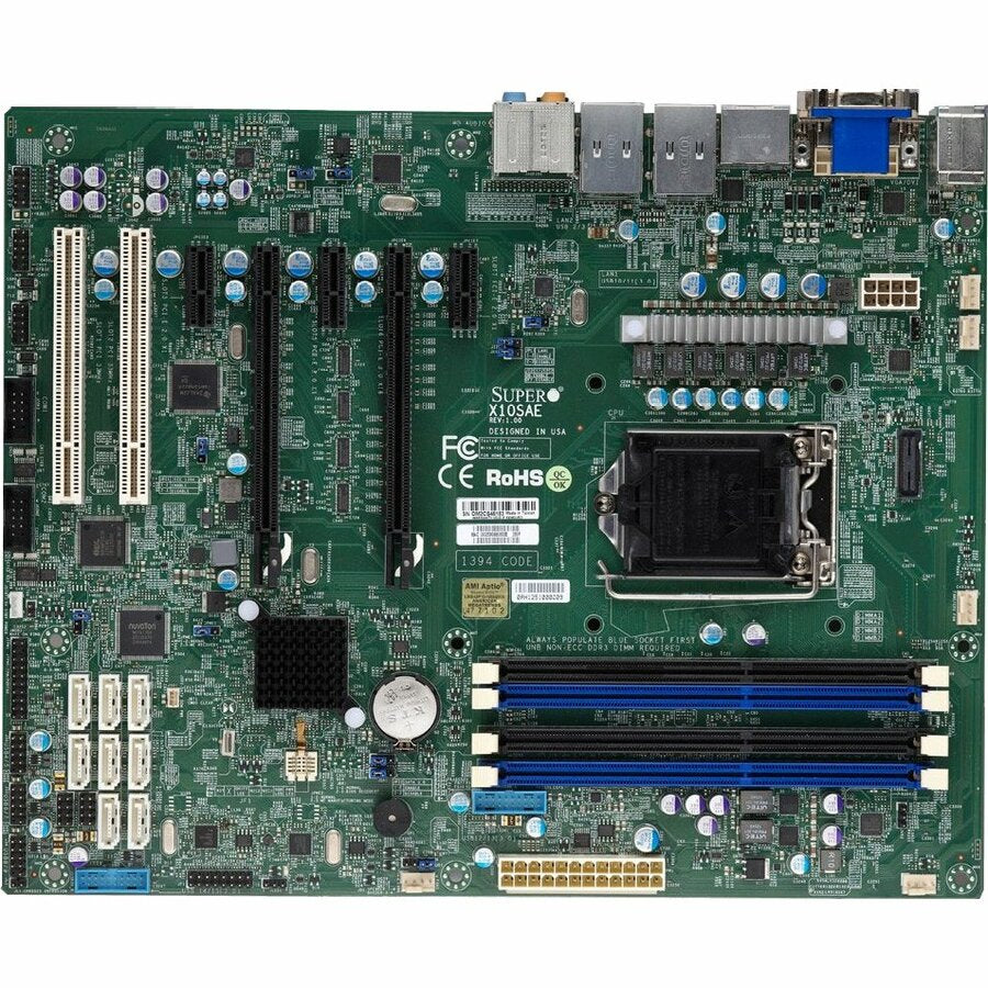 Supermicro X10SAE Server Motherboard - Intel C226 Chipset - Socket H3 LGA-1150 - ATX - MBD-X10SAE-O