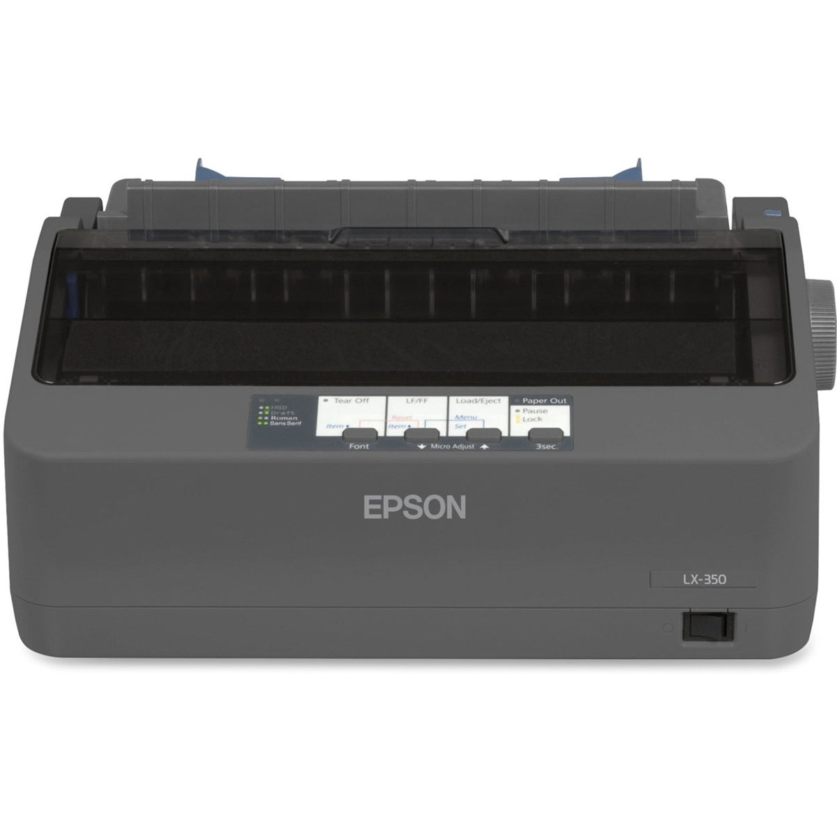 Epson LX-350 9-pin Dot Matrix Printer - Monochrome - Energy Star - Black - C11CC24001