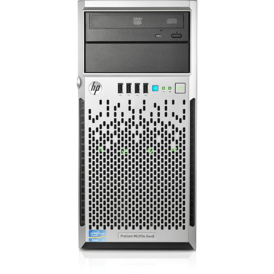 HPE ProLiant ML310e G8 4U Micro Tower Server - 1 x Intel Xeon E3-1220 v3 3.10 GHz - 4 GB RAM - Serial ATA/600 Controller - 712329-001