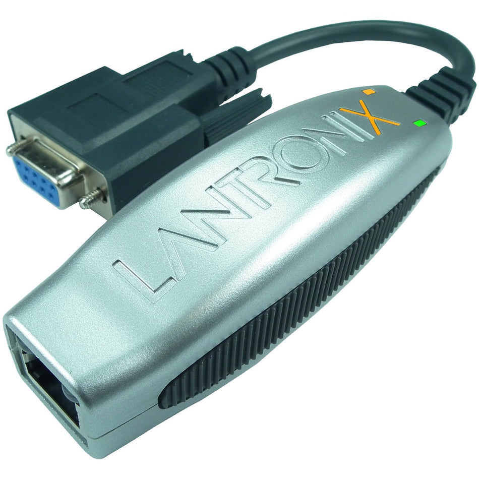 Lantronix Compact 1-Port Secure Serial (RS232/ RS422/ RS485) to IP Ethernet Device Server and Modbus Support (TCP; ASCII; RTU); Up to 256-bit AES encryption; International 110 - 240 VAC - XDT4851002IA-01-S