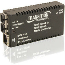 Transition Networks Mini Gigabit Ethernet Media Converter - M/GE-T-LX-01-NA