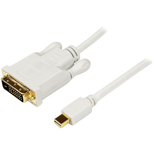 StarTech.com 3 ft Mini DisplayPort to DVI Adapter Converter Cable - Mini DP to DVI 1920x1200 - White - MDP2DVIMM3W