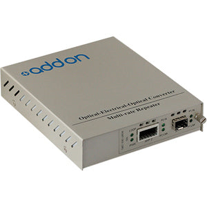 AddOn 10G OEO Converter (3R Repeater) with SFP+ & XFP Slots Standalone Media Converter Card Kit - ADD-MCC10GXSFP-SK