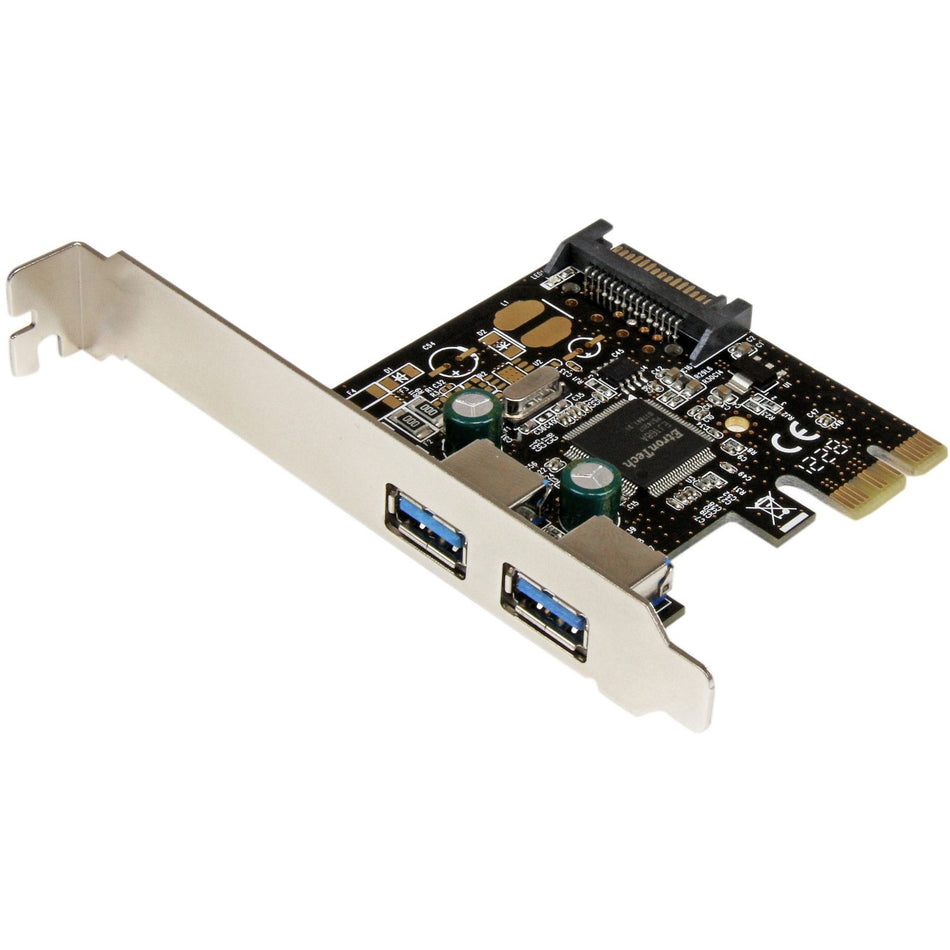 StarTech.com 2 Port PCI Express PCIe SuperSpeed USB 3.0 Controller Card w/ SATA Power - 5Gbps - PEXUSB3S23