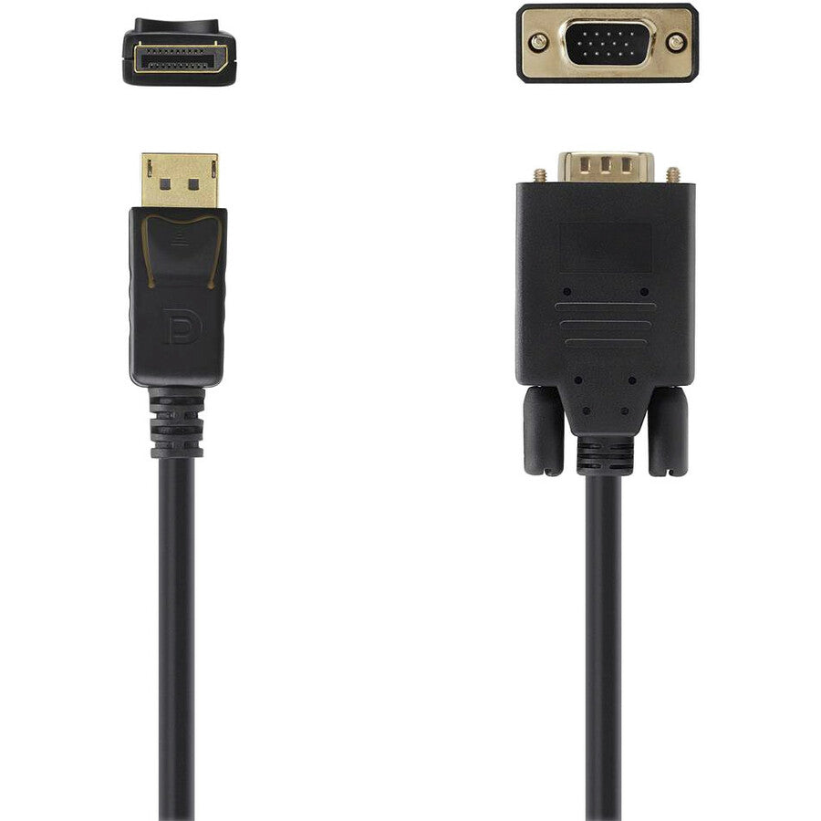 Belkin DisplayPort to VGA Cable, 6ft - supports up to 1920 x 1080 pixels - M/M - F2CD033B06