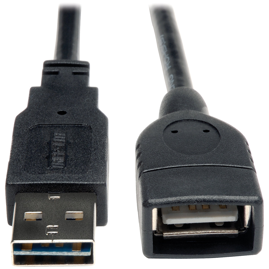Eaton Tripp Lite Series Universal Reversible USB 2.0 Extension Cable (Reversible A to A M/F), Black, 10 ft. (3.05 m) - UR024-010