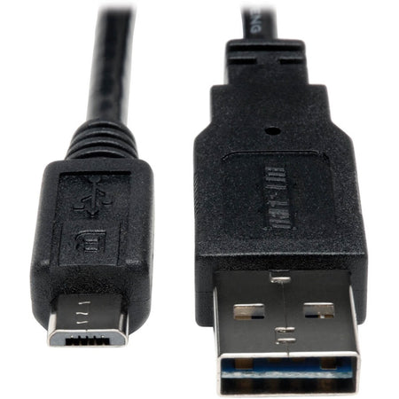 Eaton Tripp Lite Series Universal Reversible USB 2.0 Cable (Reversible A to 5Pin Micro B M/M), 6 ft. (1.83 m) - UR050-006