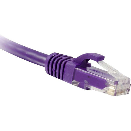 ENET Cat6 Purple 7 Foot Patch Cable with Snagless Molded Boot (UTP) High-Quality Network Patch Cable RJ45 to RJ45 - 7Ft - C6-PR-7-ENC