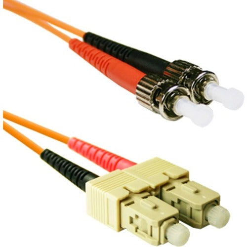 ENET 1M SC/ST Duplex Multimode 62.5/125 OM1 or Better Orange Fiber Patch Cable 1 meter SC-ST Individually Tested - SCST-1M-ENC
