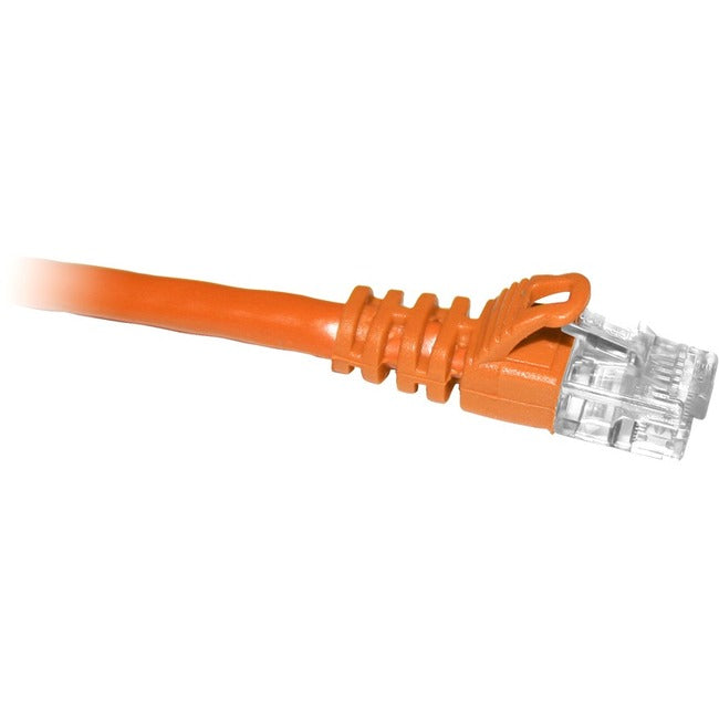 ENET Cat5e Orange 10 Foot Patch Cable with Snagless Molded Boot (UTP) High-Quality Network Patch Cable RJ45 to RJ45 - 10Ft - C5E-OR-10-ENC